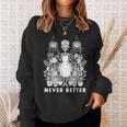 Messy Bun Skeleton Reading Book Coffee Never Better Sweatshirt Gifts for Her Messy Bun Skeleton Reading Book Coffee Never Better Sweatshirt Gifts for Her