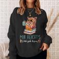Mir Reicht's Ich Geh Resen Books Reading Fan Bookworm Owls Sweatshirt Gifts for Her Mir Reicht's Ich Geh Resen Books Reading Fan Bookworm Owls Sweatshirt Gifts for Her