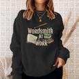 Wordsmith At Work Vintage Writer & Author Pen Book Lover Sweatshirt Gifts for Her Wordsmith At Work Vintage Writer & Author Pen Book Lover Sweatshirt Gifts for Her