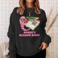 Mommys Reading Buddy Bookworm Humor Book Lover Mom Sweatshirt Gifts for Her