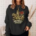 Mongo Is Appalled Princess Cat Riding Dinosaur Book Lover Sweatshirt Gifts for Her