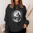 Mouse Reading Book Full Moon Lake Scenery Sweatshirt Gifts for Her Mouse Reading Book Full Moon Lake Scenery Sweatshirt Gifts for Her