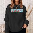 Mr Men Mr Strong Mr Small Retro Comic Book Sweatshirt Gifts for Her
