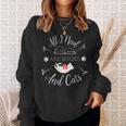 All I Need Are Books And Cats Introvert Sweatshirt Gifts for Her