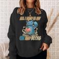 All I Need Is My Cat And Books Cute Cat Sweatshirt Gifts for Her All I Need Is My Cat And Books Cute Cat Sweatshirt Gifts for Her