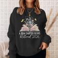 A New Chapter Begins Book Floral Bloom Sweatshirt Gifts for Her
