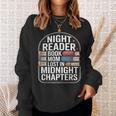 Night Reader Book Mom Lost In Midnight Chapters Sweatshirt Gifts for Her