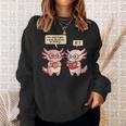 How Many Nights Reading Axolotl Book Lover Cat Reader Sweatshirt Gifts for Her