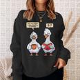 How Many Nights Reading Goose Book Lover Reader Sweatshirt Gifts for Her