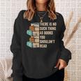 No Thing As Books You Shouldn't Read Banned Books Reader Sweatshirt Gifts for Her No Thing As Books You Shouldn't Read Banned Books Reader Sweatshirt Gifts for Her