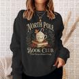 North Pole Book Club Christmas Reading Hot Cocoa Graphic Sweatshirt Gifts for Her North Pole Book Club Christmas Reading Hot Cocoa Graphic Sweatshirt Gifts for Her