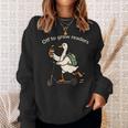 Off To Grow Reader Silly Goose School Librarian Book Lover Sweatshirt Gifts for Her