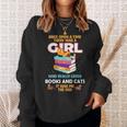 Once Upon A Time There Was A Girl Who Loves Books And Cats Sweatshirt Gifts for Her Once Upon A Time There Was A Girl Who Loves Books And Cats Sweatshirt Gifts for Her