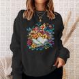 Open Book With Colorful Floral Reading Magic Sweatshirt Gifts for Her Open Book With Colorful Floral Reading Magic Sweatshirt Gifts for Her