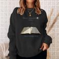 Open Book Faith Christian Cross Light Bible Sweatshirt Gifts for Her