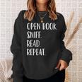 Open Book Sniff Read Repeat T-Shirt Sweatshirt Gifts for Her Open Book Sniff Read Repeat T-Shirt Sweatshirt Gifts for Her