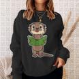 Otter Book Reading Bookaholics Sea Otter Lover Sweatshirt Gifts for Her Otter Book Reading Bookaholics Sea Otter Lover Sweatshirt Gifts for Her