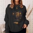 Owl Library Books Wisdom Reading Vintage Scholar Sweatshirt Gifts for Her