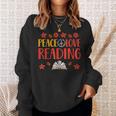 Peace Love Reading Book Nerd Book Geek Sweatshirt Gifts for Her Peace Love Reading Book Nerd Book Geek Sweatshirt Gifts for Her