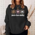 Peace Love Reading Leopard Print Women Girls Kids Read Books Sweatshirt Gifts for Her