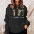 Pencil If You Know You Know 6 7 Reading Book Christmas Sweatshirt Gifts for Her