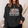 Physical Therapy Floral Book Easter PT Physical Therapist Sweatshirt Gifts for Her Physical Therapy Floral Book Easter PT Physical Therapist Sweatshirt Gifts for Her