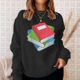 Pile Of Books Stack Of Books Costume Sweatshirt Gifts for Her