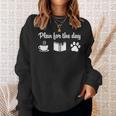 Plan For The Day Coffee Book DogShirt Simple Love For Women Sweatshirt Gifts for Her