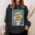 Please CHEW Quieter Comic Book Pop Art Misophonia Sweatshirt Gifts for Her Please CHEW Quieter Comic Book Pop Art Misophonia Sweatshirt Gifts for Her
