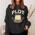 Plot It Builds Character Book Reading Sweatshirt Gifts for Her Plot It Builds Character Book Reading Sweatshirt Gifts for Her