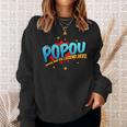 Popou Grandpa Man Myth Legend Hero Pop Art Comic Book Sweatshirt Gifts for Her