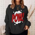 POW Comic Art Book Superhero Bubble Cartoon T-Shirt Sweatshirt Gifts for Her