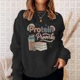 Protein And Proverbs Protein Workout Book Lover Gym Sweatshirt Gifts for Her