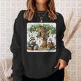 Raccoon Family Reading Around Treetop Home Books Adventure Sweatshirt Gifts for Her Raccoon Family Reading Around Treetop Home Books Adventure Sweatshirt Gifts for Her