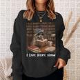 Raccoon I Live Here Now Book Lover Racoon Reading Book Sweatshirt Gifts for Her Raccoon I Live Here Now Book Lover Racoon Reading Book Sweatshirt Gifts for Her