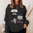Rain Drops Rainy Days Umbrella Good Books Cute Cat Cuddles For Men Women Sweatshirt Gifts for Her Rain Drops Rainy Days Umbrella Good Books Cute Cat Cuddles For Men Women Sweatshirt Gifts for Her