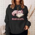 Read-A-Lotl Axolotl Books Reader Sweatshirt Gifts for Her