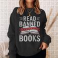 Read Banned Books Literary Rebel Style Sweatshirt Gifts for Her