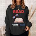 Read Blue Patriotic Book Lover Girls Independence Sweatshirt Gifts for Her