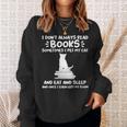 I Read Books & Pet My Cat Books & Cats Sweatshirt Gifts for Her
