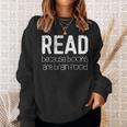 Read Because Books Are Brain Food Shirt Reading Lover Sweatshirt Gifts for Her