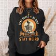 Read Books Be Kind Stay Weird Skeleton Reading Goth Bookish Sweatshirt Gifts for Her Read Books Be Kind Stay Weird Skeleton Reading Goth Bookish Sweatshirt Gifts for Her
