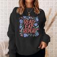 Read Eat Repeat Book Club Readers Book Lovers Sweatshirt Gifts for Her Read Eat Repeat Book Club Readers Book Lovers Sweatshirt Gifts for Her