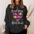 Read Your Heart Out Adorable Idea 4 Book Lovers Sweatshirt Gifts for Her