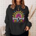 Read Your Heart Out Rainbow Teacher Reading Book Lover Men Women Girls Kids Sweatshirt Gifts for Her