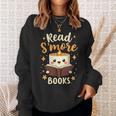 Read S'More Books Reading Campfire Camping Sweatshirt Gifts for Her