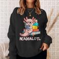 Readalotl a Kawaii Axolotl Reading a Book As Readsalotl Sweatshirt Gifts for Her Readalotl a Kawaii Axolotl Reading a Book As Readsalotl Sweatshirt Gifts for Her