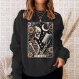 The Reader Tarot Card Skeleton Reading Book Bookworm Bookish Sweatshirt Gifts for Her The Reader Tarot Card Skeleton Reading Book Bookworm Bookish Sweatshirt Gifts for Her