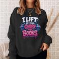 Reader Workout Lift More Books Reading Lover Humor Sweatshirt Gifts for Her Reader Workout Lift More Books Reading Lover Humor Sweatshirt Gifts for Her