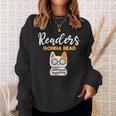 Readers Gonna Read Cat & Book Lover Sweatshirt Gifts for Her